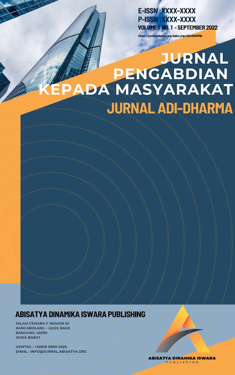 					Lihat Vol 5 No 1 (2026):  JURNAL PENGABDIAN KEPADA MASYARAKAT (ADI DHARMA)
				